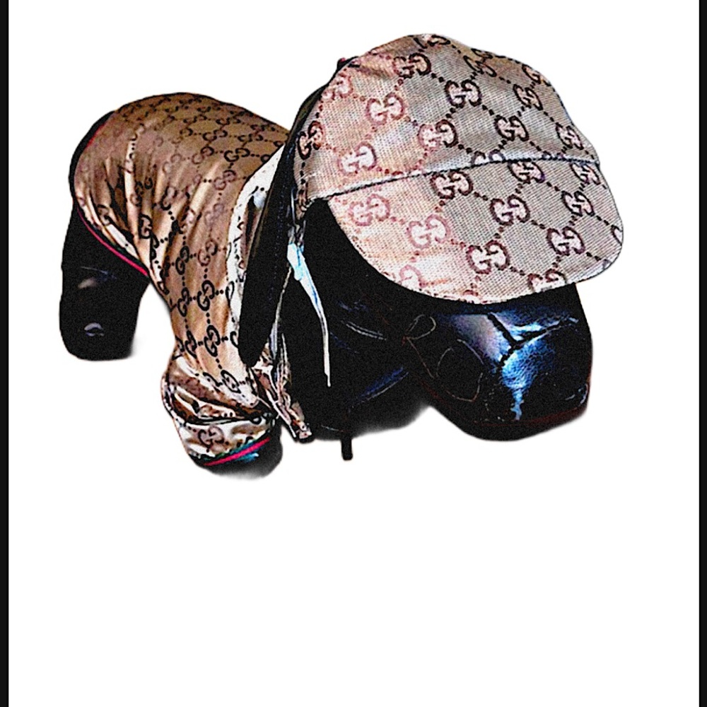 Authentic Gucci Rare Tom Ford “Gucci Dog” Nylon Monogram GG Cap w/ Jacket